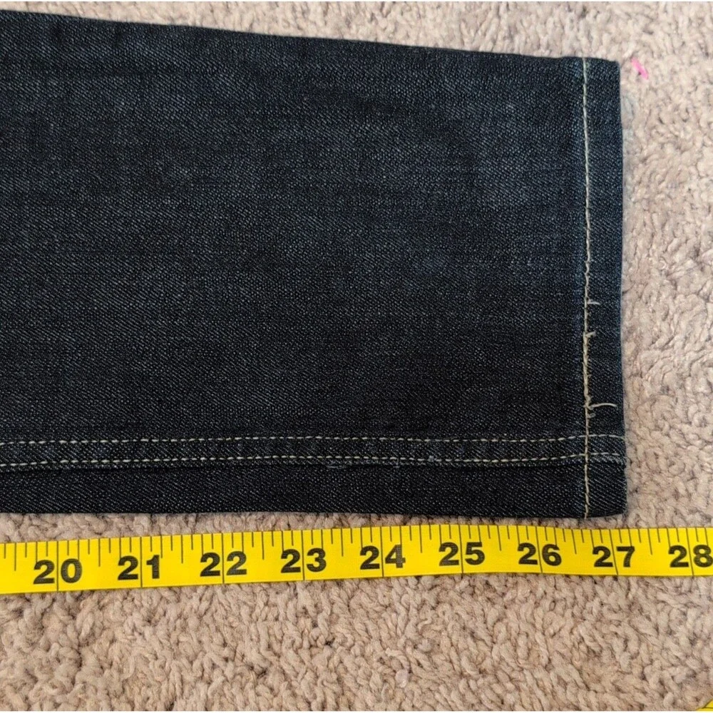 Levi's Men's Slim Fit Dark Blue Denim Jeans Dark Wash Button Zip 5-Pocket Logo